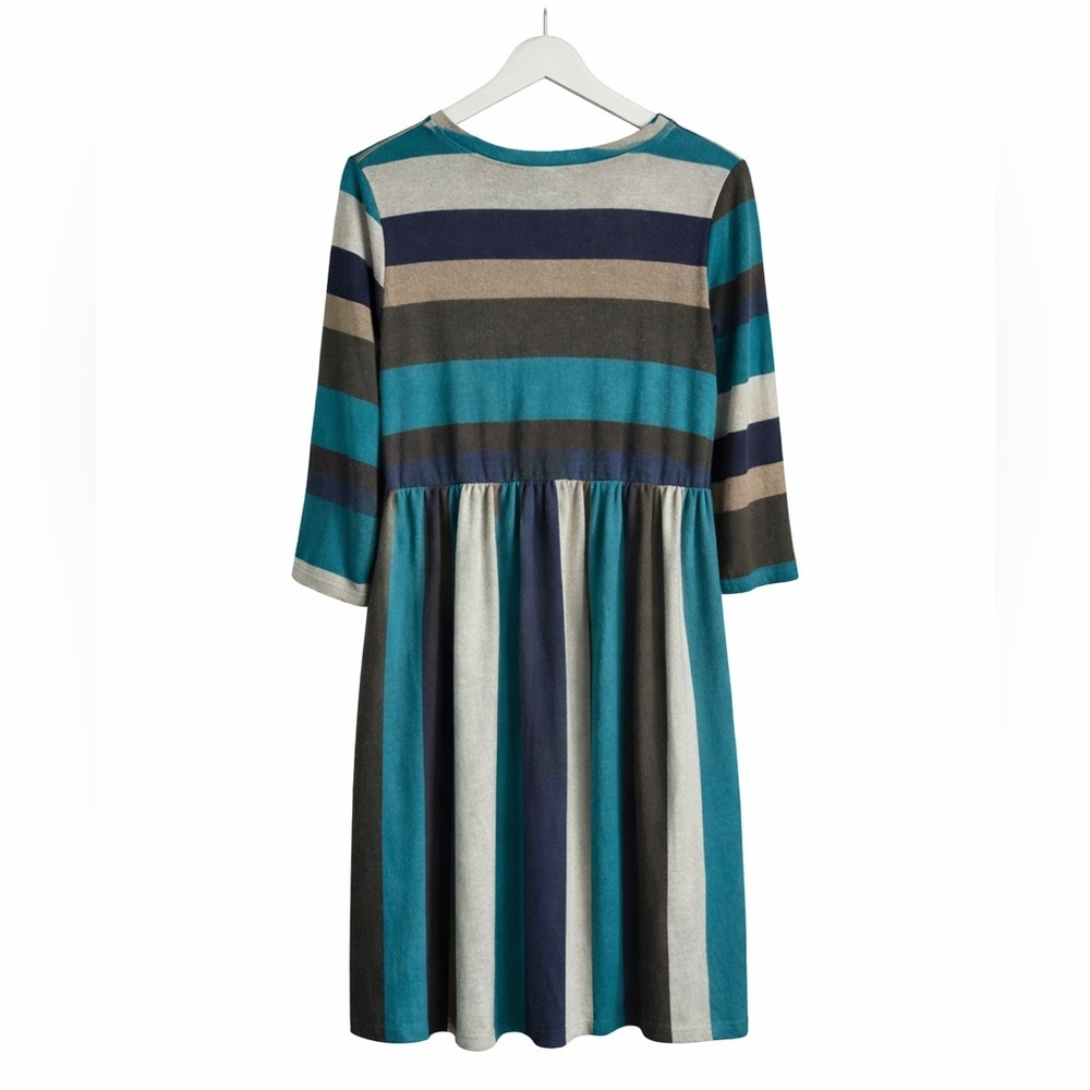 egs California New Without Tags size medium pull on multi-color striped dress - Picture 2 of 2